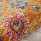 HomeRoots 2' x 6' Sun Gold and Navy Distressed Runner Rug