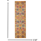 HomeRoots 2' x 6' Sun Gold and Navy Distressed Runner Rug