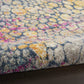 HomeRoots 2' x 6' Yellow and Pink Coral Reef Runner Rug