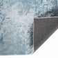 HomeRoots 2' x 7' Blue White Abstract Sky Runner Rug