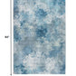 HomeRoots 2' x 7' Blue White Abstract Sky Runner Rug