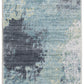 HomeRoots 2' x 7' Blue Yellow Abstract Sky Runner Rug