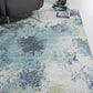 HomeRoots 2' x 7' Blue Yellow Abstract Sky Runner Rug