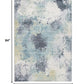HomeRoots 2' x 7' Blue Yellow Abstract Sky Runner Rug