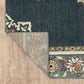 HomeRoots 2' x 7' Blue and Beige Floral Medallion Indoor Runner Rug