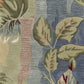 HomeRoots 2' x 7' Blue or Sage Tropical Leaves Rug