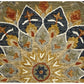 HomeRoots 2' x 7' Charcoal Floral Medallion Runner Rug