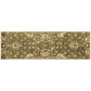 HomeRoots 2' x 7' Emerald Green Floral Vine Wool Runner Rug