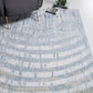 HomeRoots 2' x 7' Gray Distressed Steps Abstract Runner Rug
