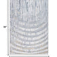 HomeRoots 2' x 7' Gray Distressed Steps Abstract Runner Rug