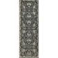 HomeRoots 2' x 7' Gray Floral FIligree Runner Rug