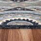 HomeRoots 2' x 7' Gray Geometric Medallion Runner Rug