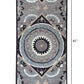 HomeRoots 2' x 7' Gray Geometric Medallion Runner Rug