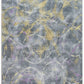 HomeRoots 2' x 7' Gray Gold Abstract Rings Runner Rug