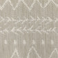 HomeRoots 2' x 7' Gray and Ivory Geometric Indoor Outdoor Runner Rug