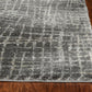 HomeRoots 2' x 7' Grey Abstract Lines Runner Rug