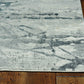 HomeRoots 2' x 7' Grey Polypropylene and Polyester Runner Rug
