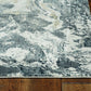 HomeRoots 2' x 7' Grey Polypropylene and Polyester Runner Rug