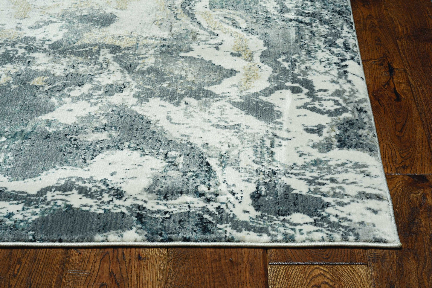 HomeRoots 2' x 7' Grey Polypropylene and Polyester Runner Rug