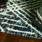 HomeRoots 2' x 7' Grey or Ivory Geometric Diamond Runner Rug with Fringe