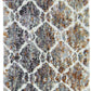 HomeRoots 2' x 7' Grey or Sand Wavy Line Runner Rug with Fringe