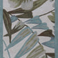 HomeRoots 2' x 7' Ivory Tropical Leaves Runner Rug