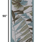 HomeRoots 2' x 7' Ivory Tropical Leaves Runner Rug
