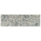 HomeRoots 2' x 7' Ivory or Blue Ancient Viscose Runner Rug