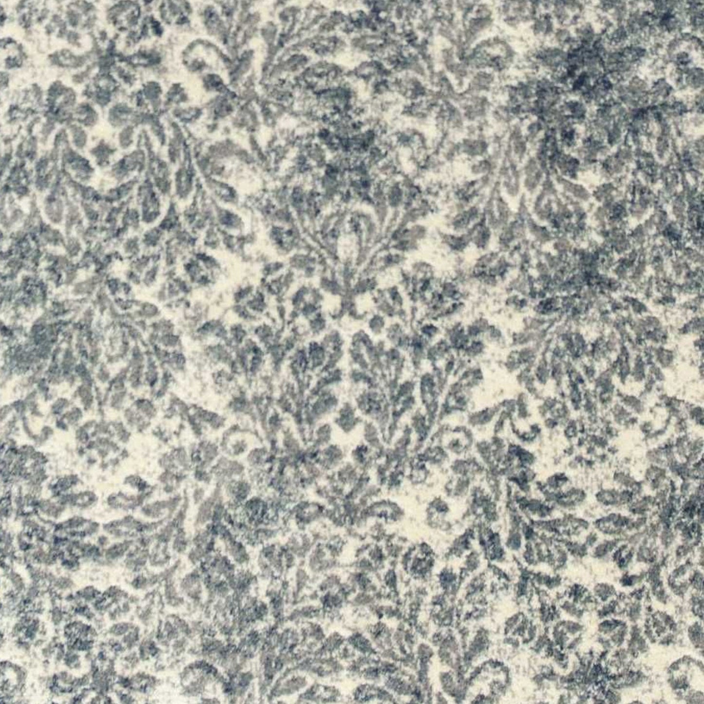 HomeRoots 2' x 7' Ivory or Blue Ancient Viscose Runner Rug