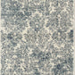 HomeRoots 2' x 7' Ivory or Blue Ancient Viscose Runner Rug