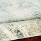 HomeRoots 2' x 7' Ivory or Grey Abstract Brushstrokes Runner Rug