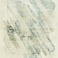 HomeRoots 2' x 7' Ivory or Grey Abstract Brushstrokes Runner Rug