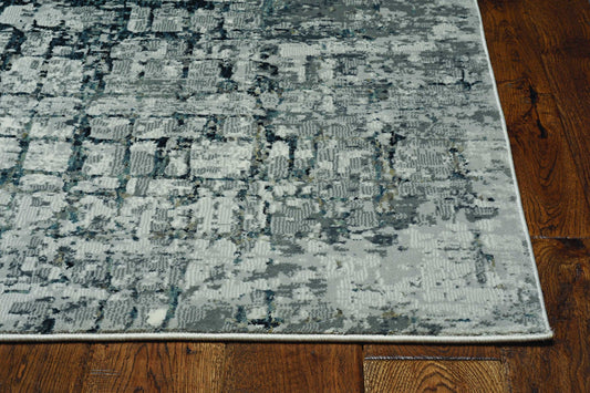 HomeRoots 2' x 7' Ivory or Grey Polypropylene and Polyester Runner Rug