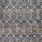 HomeRoots 2' x 7' Mocha Mosaic Pattern Runner Rug with Fringe