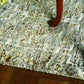 HomeRoots 2' x 7' Mocha Mosaic Pattern Runner Rug with Fringe