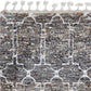 HomeRoots 2' x 7' Mocha Mosaic Pattern Runner Rug with Fringe