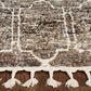 HomeRoots 2' x 7' Mocha Mosaic Pattern Runner Rug with Fringe