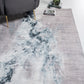 HomeRoots 2' x 7' Sand Abstract Splash Modern Runner Rug