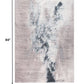 HomeRoots 2' x 7' Sand Abstract Splash Modern Runner Rug