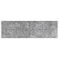HomeRoots 2' x 7' Silver or Blue Ancient Viscose Runner Rug