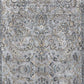 HomeRoots 2' x 7' Silver or Blue Ancient Viscose Runner Rug