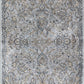 HomeRoots 2' x 7' Silver or Blue Ancient Viscose Runner Rug