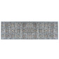 HomeRoots 2' x 7' Slate Ancient Viscose Runner Rug