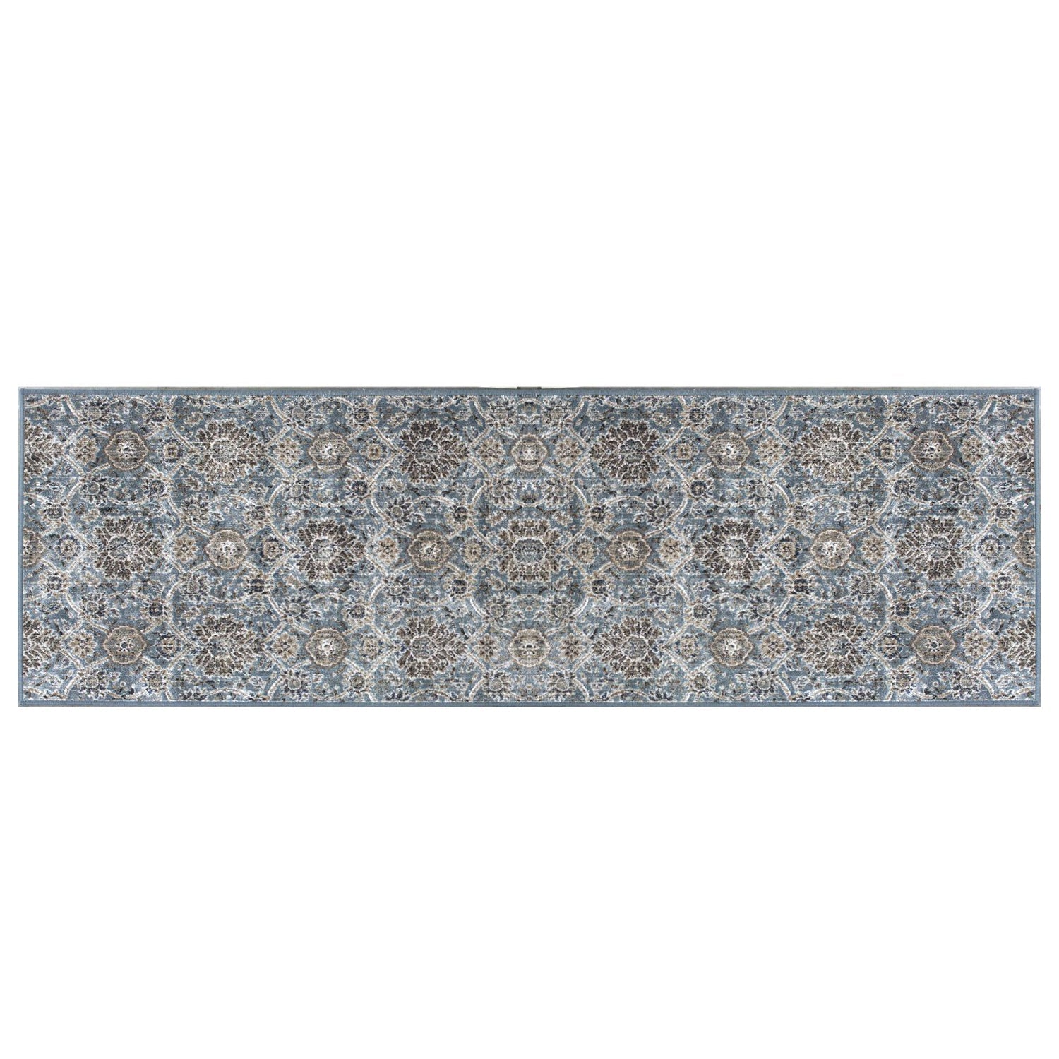 HomeRoots 2' x 7' Slate Ancient Viscose Runner Rug