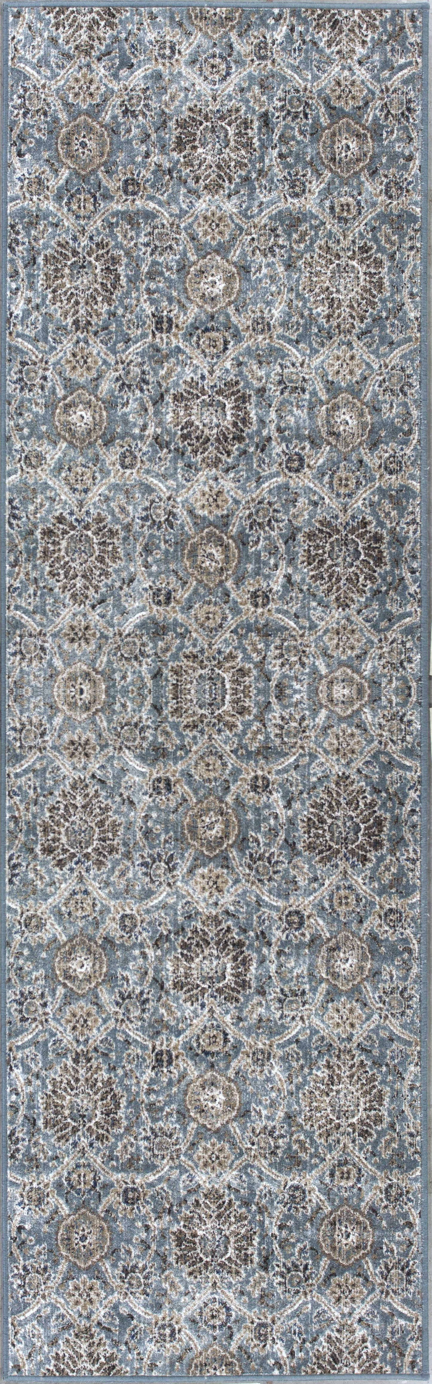 HomeRoots 2' x 7' Slate Ancient Viscose Runner Rug