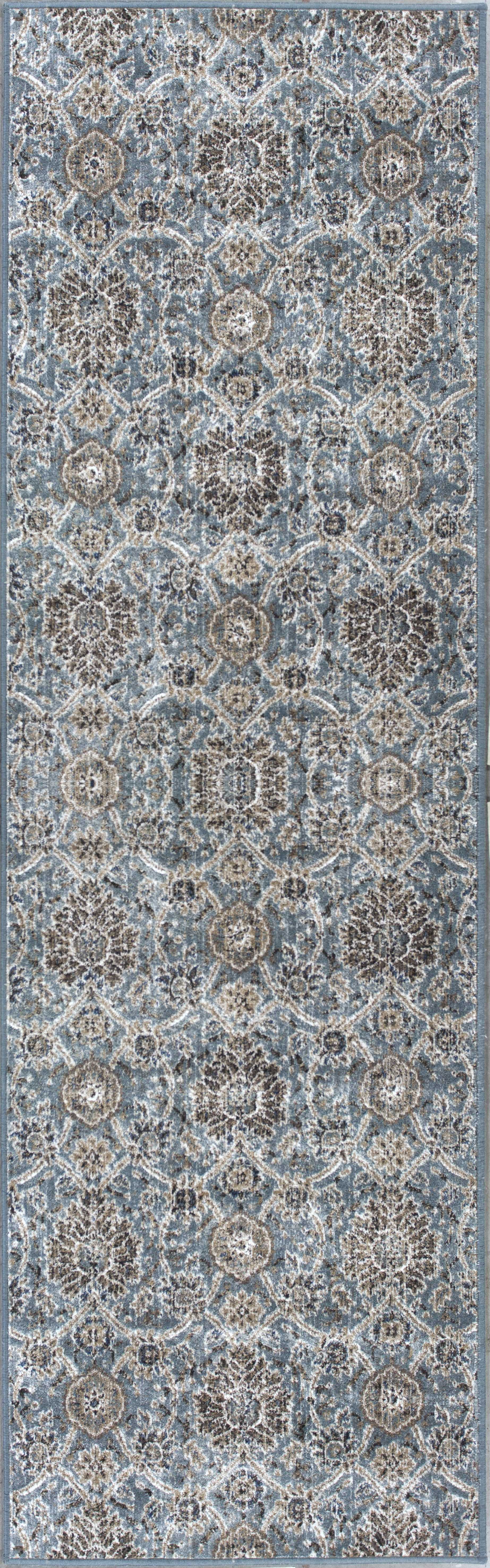 HomeRoots 2' x 7' Slate Ancient Viscose Runner Rug