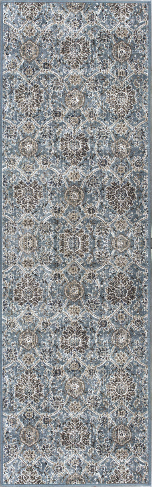 HomeRoots 2' x 7' Slate Ancient Viscose Runner Rug