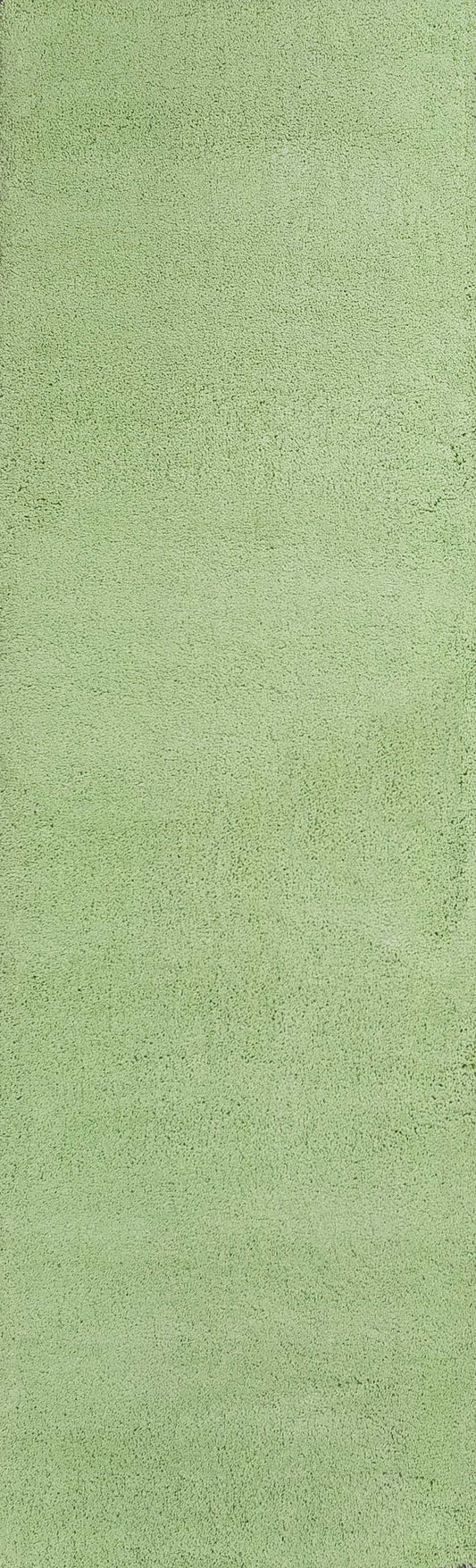 HomeRoots 2' x 7' Spearmint Green Plain Runner Rug