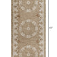 HomeRoots 2' x 7' Tan Retro Modern Medallion Runner Rug