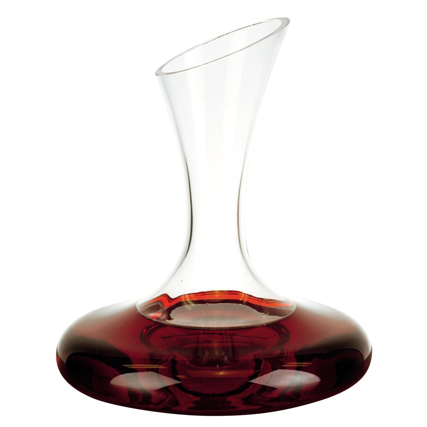 HomeRoots 2" x 75" x 95" Mouth Blown Crystal Lead Free Wine Carafe 32 oz
